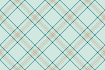 Tartan plaid background, diagonal check seamless pattern. Vector fabric texture for textile print, wrapping paper, gift card, wallpaper.