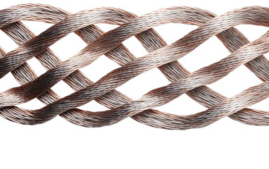 Durable Tension: The Strength of Wire Rope on White or PNG Transparent Background
