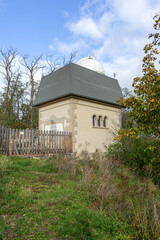 Fototapeta na wymiar Observatory on the small Strohberg in Quedlinburg
