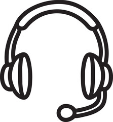 headphone, icon outline