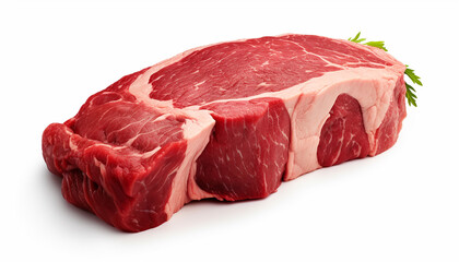 Beef Isolated on White Background"