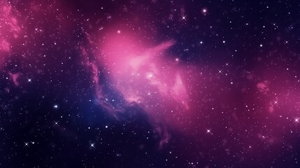 Fototapeta premium Starry Twilight: Ethereal Cosmos and Sparkling Nebula Background