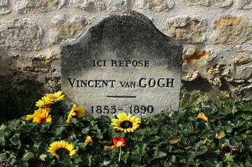 Auvers sur Oise - Tombe de Van Gogh - obrazy, fototapety, plakaty