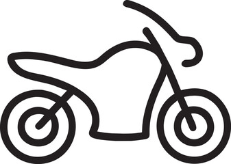 motorcycle, icon outline