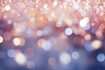 Obraz premium Festive backdrop with blurred bokeh effects for Christmas and New Year