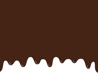 溶けたチョコが垂れたフレーム