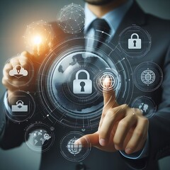 Cyber security access control data protection personal information privacy concept