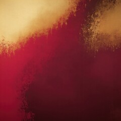 Dark Red and gold painting Abstract background