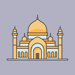 mosque icon vector