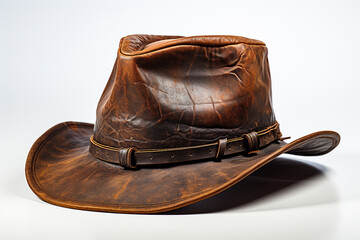 "Hyper-Realistic Isolated Cowboy Hat"