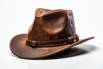 "Hyper-Realistic Isolated Cowboy Hat"