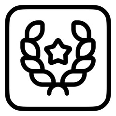 Editable award, laurel, achievement, nomination vector icon. Movie, cinema, entertainment. Part of a big icon set family. Perfect for web and app interfaces, presentations, infographics, etc