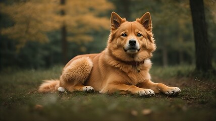 Finnish Spitz Dog,portrait of a dog ,Close-up portrait photography of Dog,Portrait of a little pet,cute brown dog at home,Portrait of a pet.