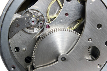 Clock inside clock mechanism device