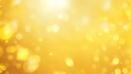 Yellow and Gold Abstract bokeh background - obrazy, fototapety, plakaty