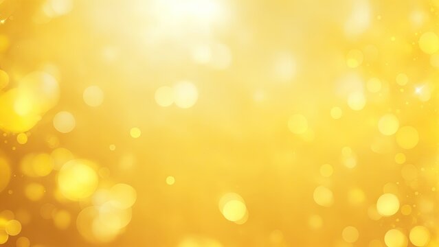Yellow and Gold Abstract bokeh background