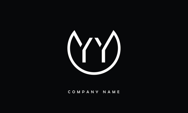 YY Abstract Letters Logo Monogram