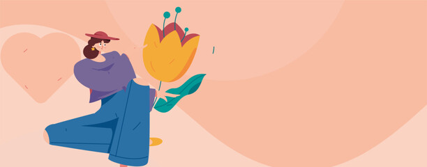 3.12 International Women's Day professional women flat character vector concept operation hand drawn illustration
