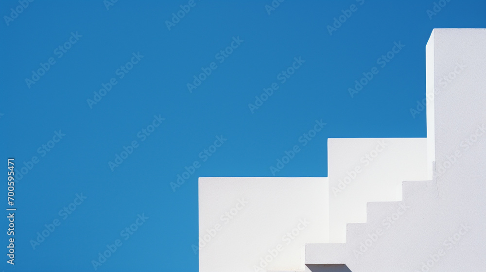 Poster a minimalist abstract graphic composition, using negative space and clean lines to convey simplicity