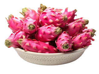 simple clip art of Dragon Fruit on white background