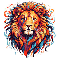 Obraz premium lion head vector