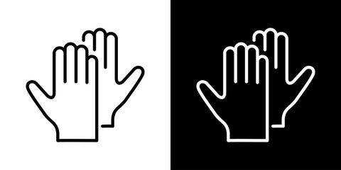 ビニール手袋アイコン