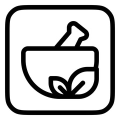 Editable herbal medicine vector icon. Wellness, spa, relaxation. Part of a big icon set family. Perfect for web and app interfaces, presentations, infographics, etc