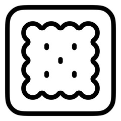 Editable biscuit, cracker vector icon. Bakery, cooking, food. Part of a big icon set family. Perfect for web and app interfaces, presentations, infographics, etc