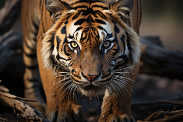 Animal Bengal Tiger realistic photography
