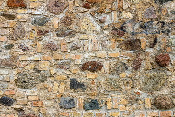 Old stone and brick wall