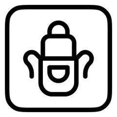 Editable apron vector icon. Apparel, gardening, cooking. Part of a big icon set family. Perfect for web and app interfaces, presentations, infographics, etc