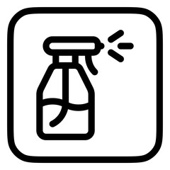 Editable water sprayer, spray bottle vector icon. Gardening, lanscaping, hygiene. Part of a big icon set family. Perfect for web and app interfaces, presentations, infographics, etc