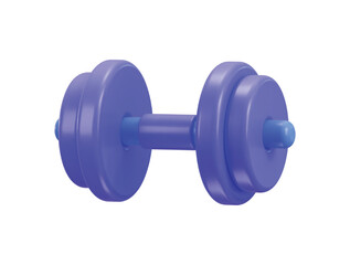 Dumbbell icon 3d rendering vector illustration