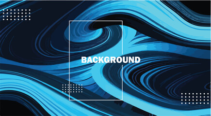 Colorful fluid background dynamic textured geometric element. black and blue background.