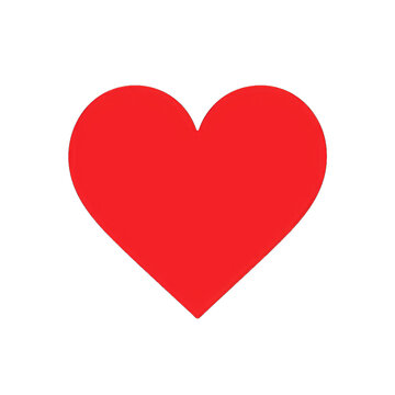 Heart, love, romance or valentine's day red png icon for apps and websites