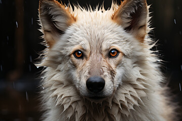 Arctic Wolf animal close up