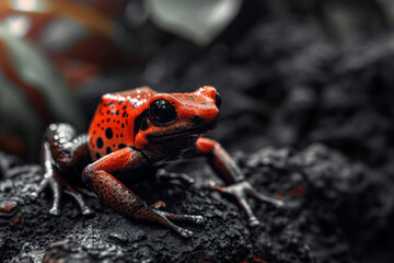 Red poison dart frog