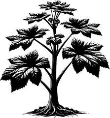 Gunneraceae plant icon 2