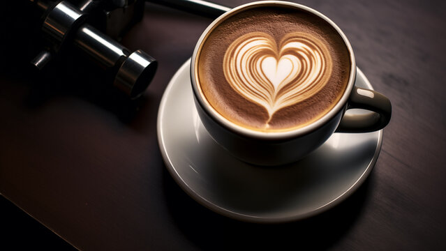 Grid of Love - Expert Draftsmanship in Latte Art
