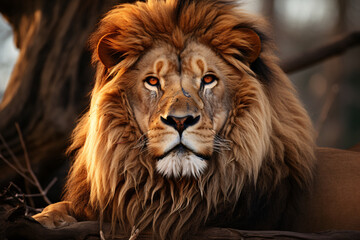 Animal African Lion realistic photography