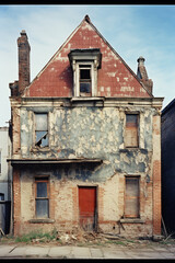 An image of a beautifully aged building with weathered brick tile roofing.