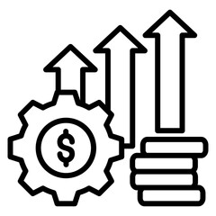 Profit Maximization Icon Element For Design