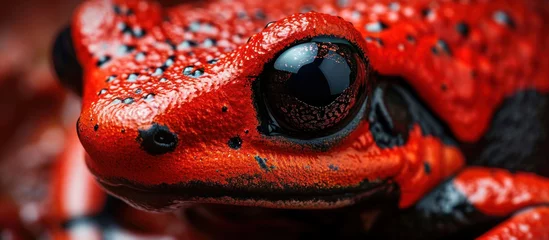 Wandaufkleber Red poison dart frog © paul