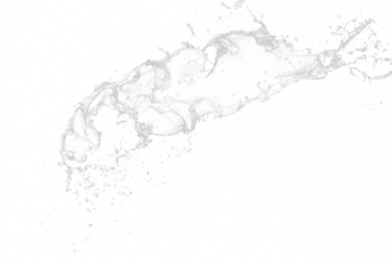 Shape form throw of Water splashes into drop water attack fluttering in air and stop motion freeze shot. Splash Water for explosion texture graphic resource elements, black background isolated
