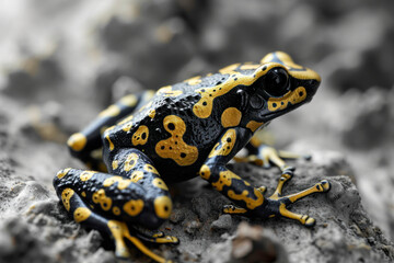 Yellow poison dart frog