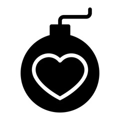 bomb glyph icon