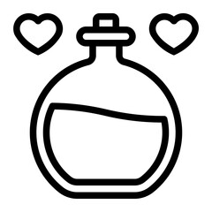 love potion line icon