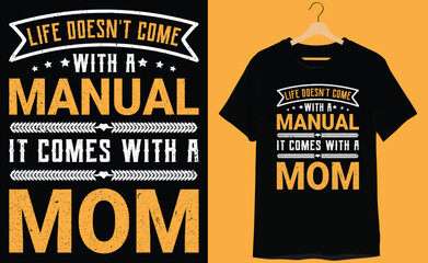  Mother's Day Typography T-shirt Design - obrazy, fototapety, plakaty