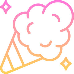 Cotton candy icon
