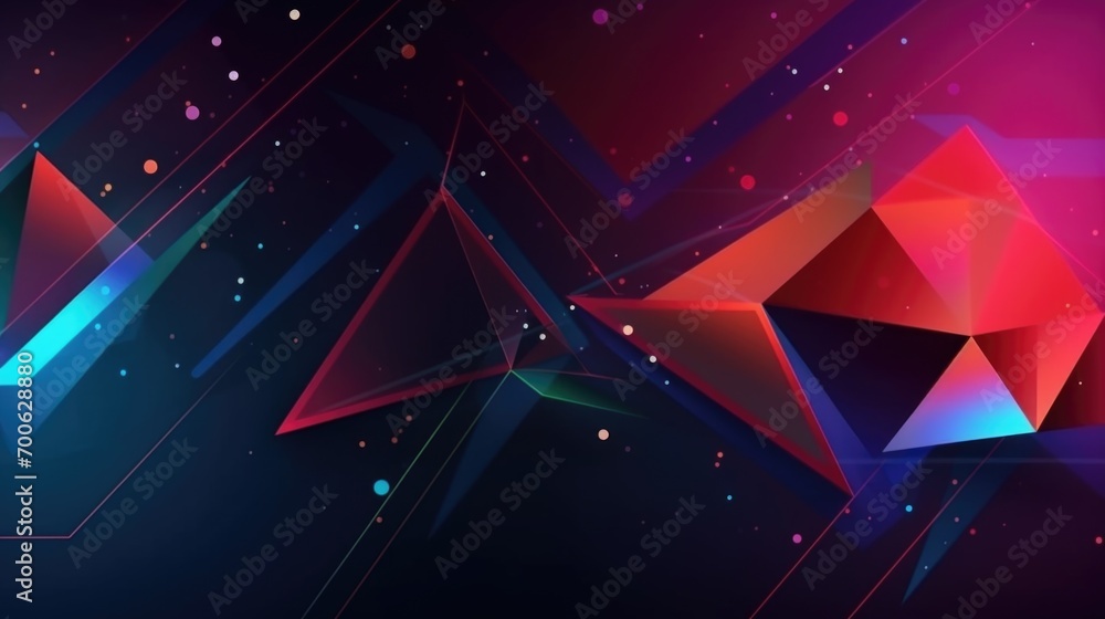 Poster abstract background in digital style. ai generative.